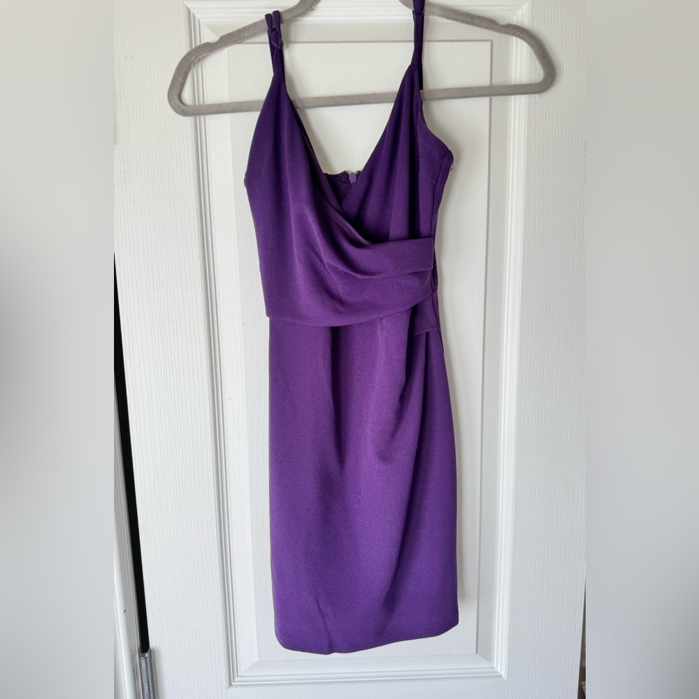 Purple short dress